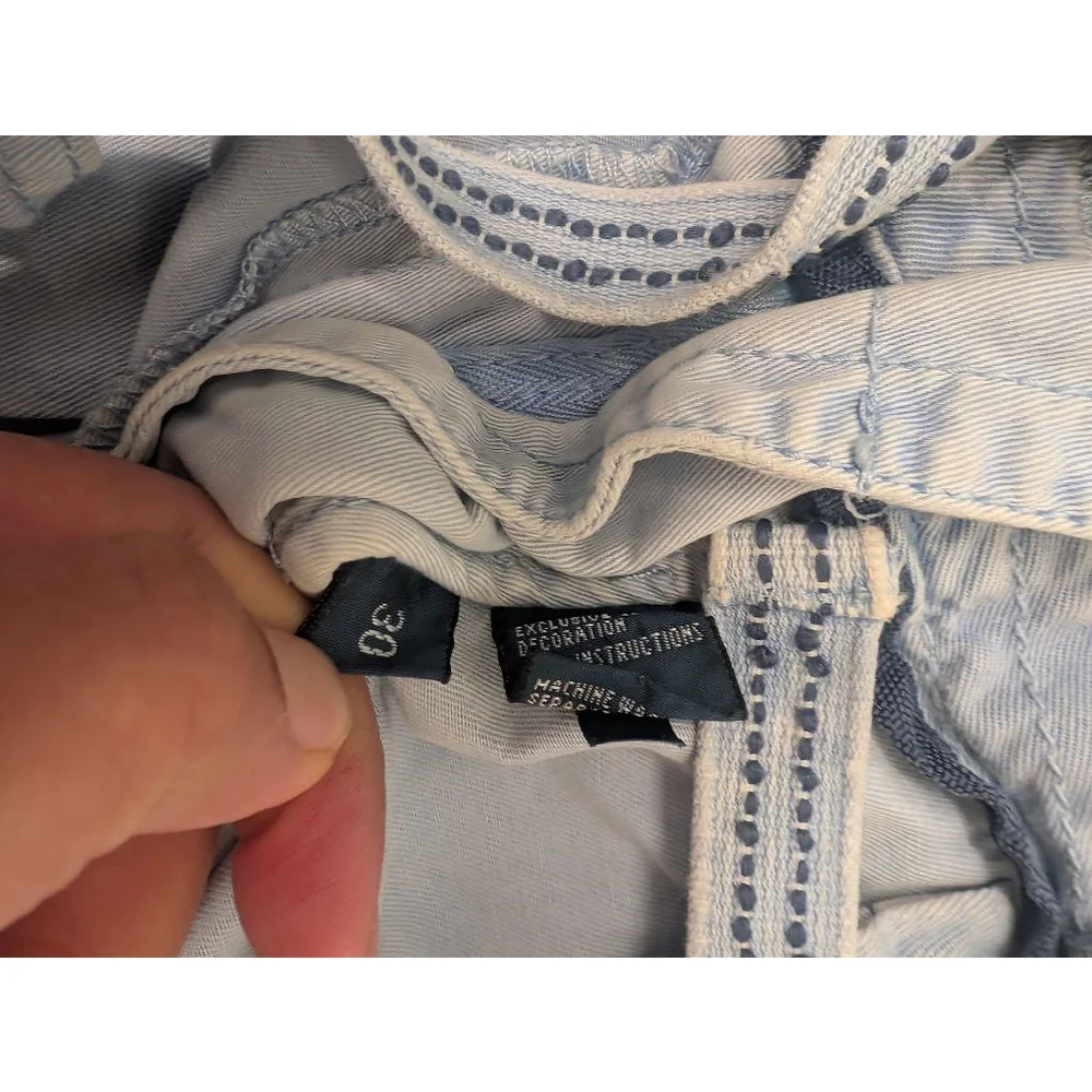 Men's Polo by Ralph Lauren Flat Front Shorts Waist 30 Light Blue Pony Logo